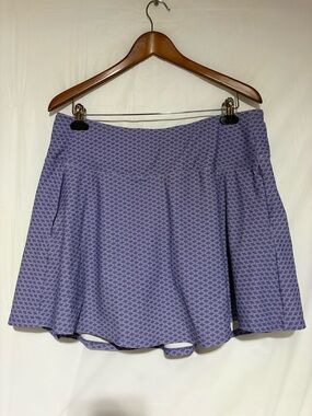 Calla Purple Geometric Flare Skort
